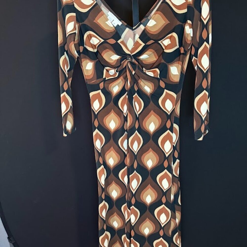 London Times Vintage Geometric Dress